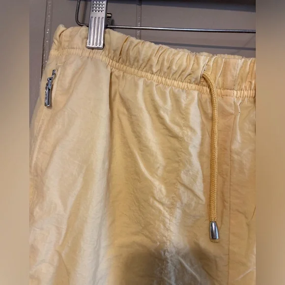 Catalina Vintage Track Windbreaker Pants Zipper Leg Size Medium Petite Yellow - Picture 3 of 9